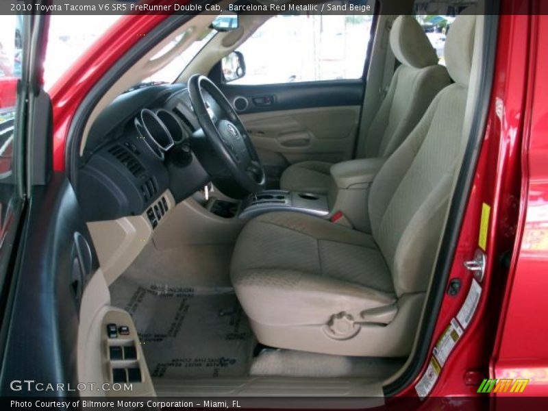 Barcelona Red Metallic / Sand Beige 2010 Toyota Tacoma V6 SR5 PreRunner Double Cab