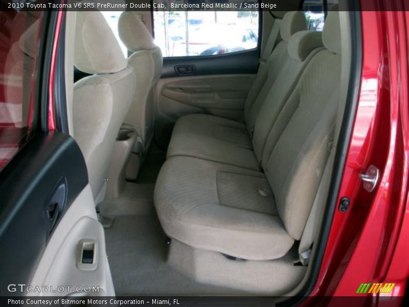 Barcelona Red Metallic / Sand Beige 2010 Toyota Tacoma V6 SR5 PreRunner Double Cab