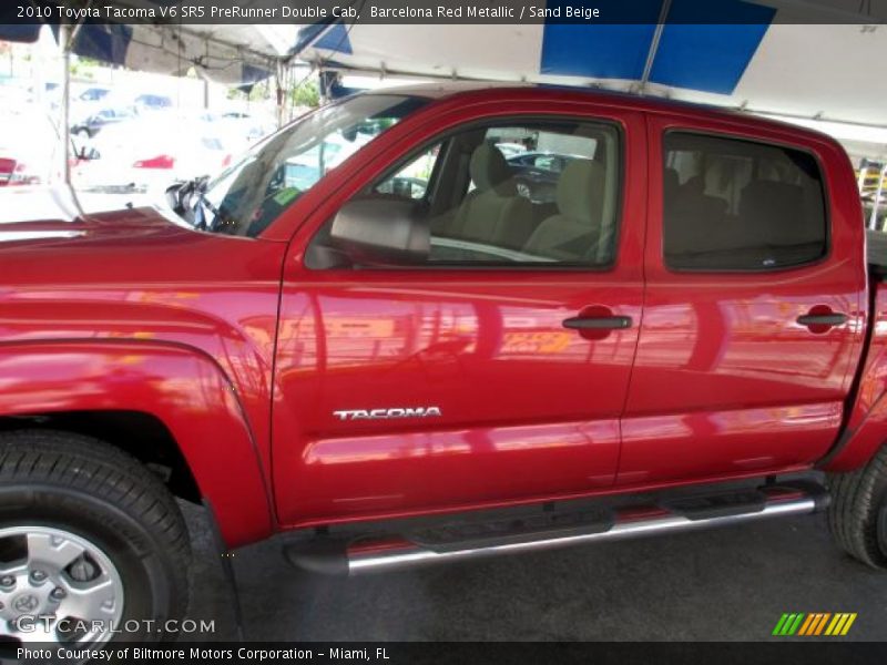 Barcelona Red Metallic / Sand Beige 2010 Toyota Tacoma V6 SR5 PreRunner Double Cab