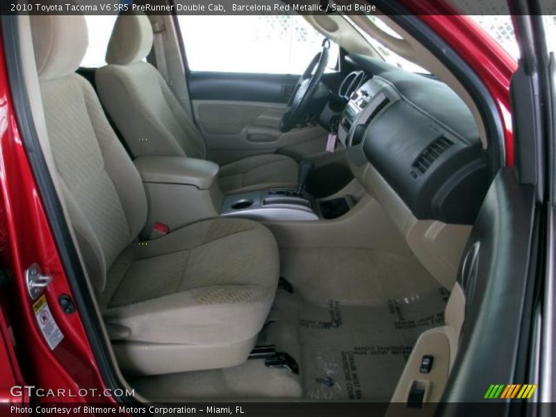 Barcelona Red Metallic / Sand Beige 2010 Toyota Tacoma V6 SR5 PreRunner Double Cab