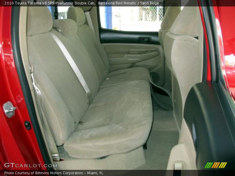 Barcelona Red Metallic / Sand Beige 2010 Toyota Tacoma V6 SR5 PreRunner Double Cab
