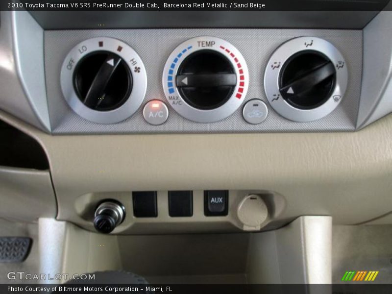 Barcelona Red Metallic / Sand Beige 2010 Toyota Tacoma V6 SR5 PreRunner Double Cab