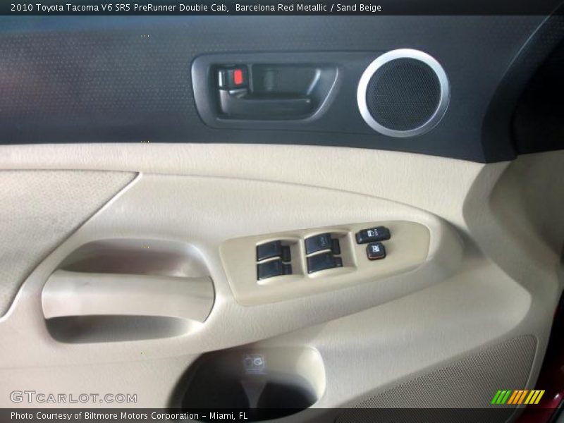 Barcelona Red Metallic / Sand Beige 2010 Toyota Tacoma V6 SR5 PreRunner Double Cab