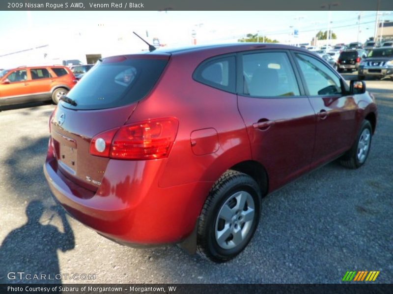 Venom Red / Black 2009 Nissan Rogue S AWD