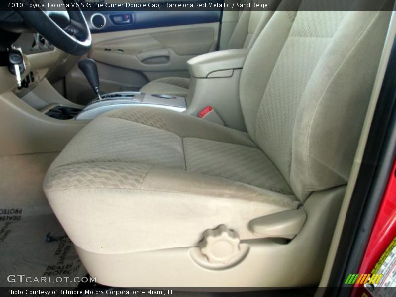 Barcelona Red Metallic / Sand Beige 2010 Toyota Tacoma V6 SR5 PreRunner Double Cab