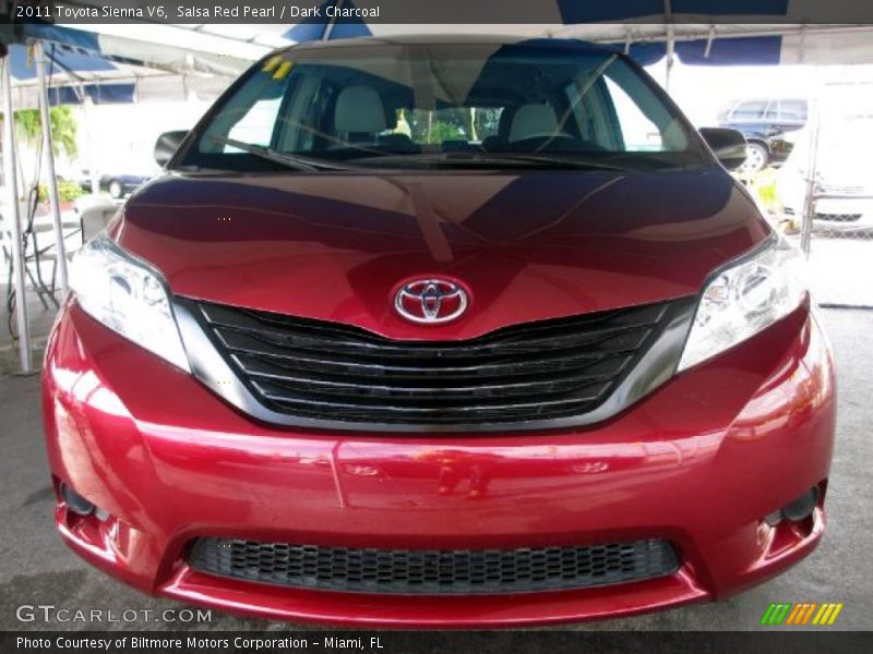 Salsa Red Pearl / Dark Charcoal 2011 Toyota Sienna V6