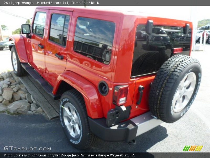  2014 Wrangler Unlimited Sahara 4x4 Flame Red