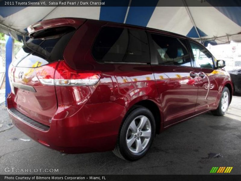 Salsa Red Pearl / Dark Charcoal 2011 Toyota Sienna V6