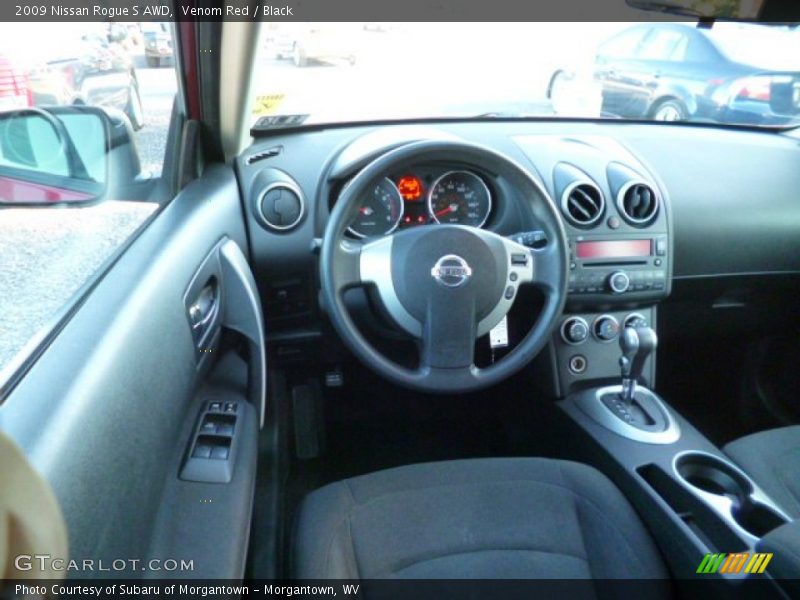 Venom Red / Black 2009 Nissan Rogue S AWD