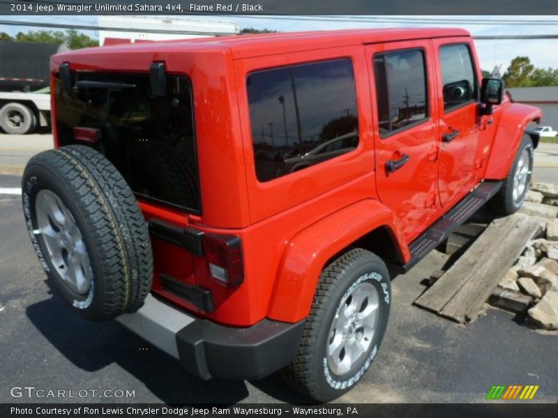  2014 Wrangler Unlimited Sahara 4x4 Flame Red