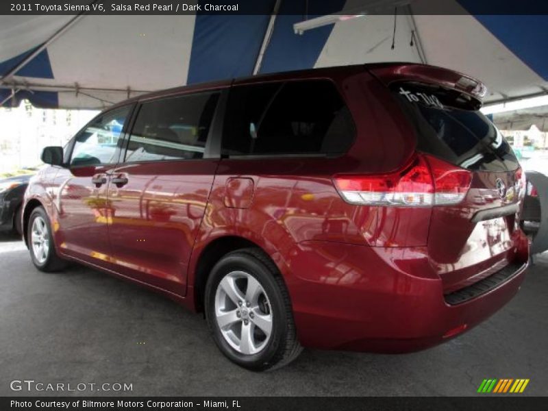 Salsa Red Pearl / Dark Charcoal 2011 Toyota Sienna V6