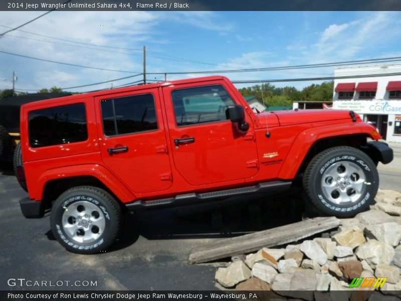  2014 Wrangler Unlimited Sahara 4x4 Flame Red