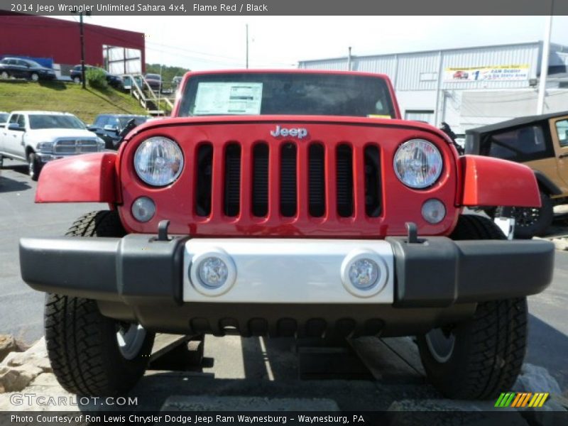 Flame Red / Black 2014 Jeep Wrangler Unlimited Sahara 4x4