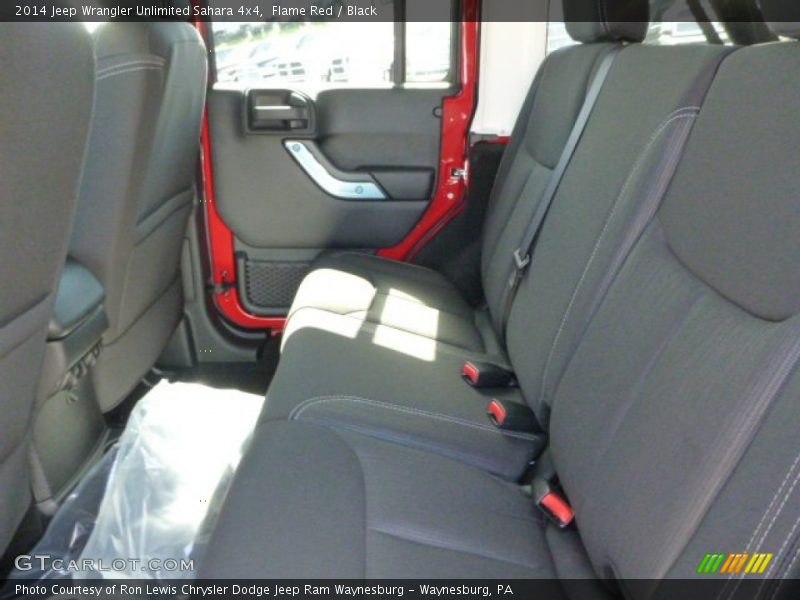 Flame Red / Black 2014 Jeep Wrangler Unlimited Sahara 4x4