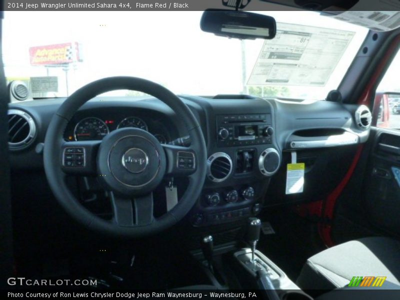 Flame Red / Black 2014 Jeep Wrangler Unlimited Sahara 4x4