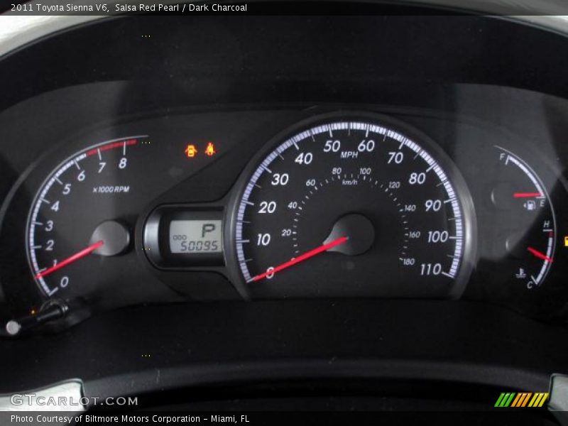 Salsa Red Pearl / Dark Charcoal 2011 Toyota Sienna V6