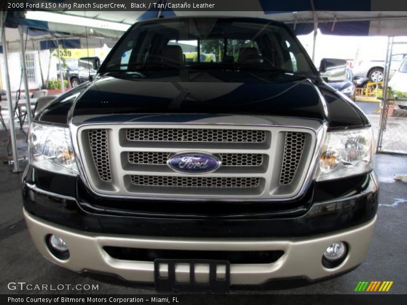 Black / Tan/Castaño Leather 2008 Ford F150 King Ranch SuperCrew