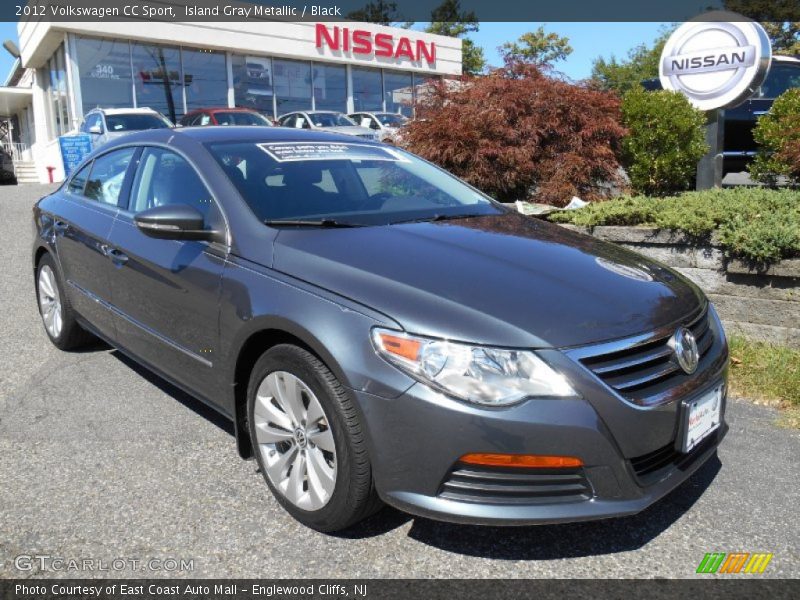Island Gray Metallic / Black 2012 Volkswagen CC Sport