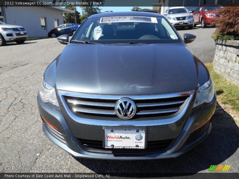 Island Gray Metallic / Black 2012 Volkswagen CC Sport