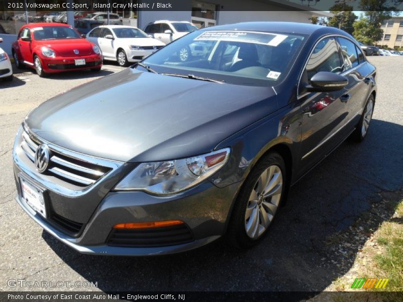 Island Gray Metallic / Black 2012 Volkswagen CC Sport
