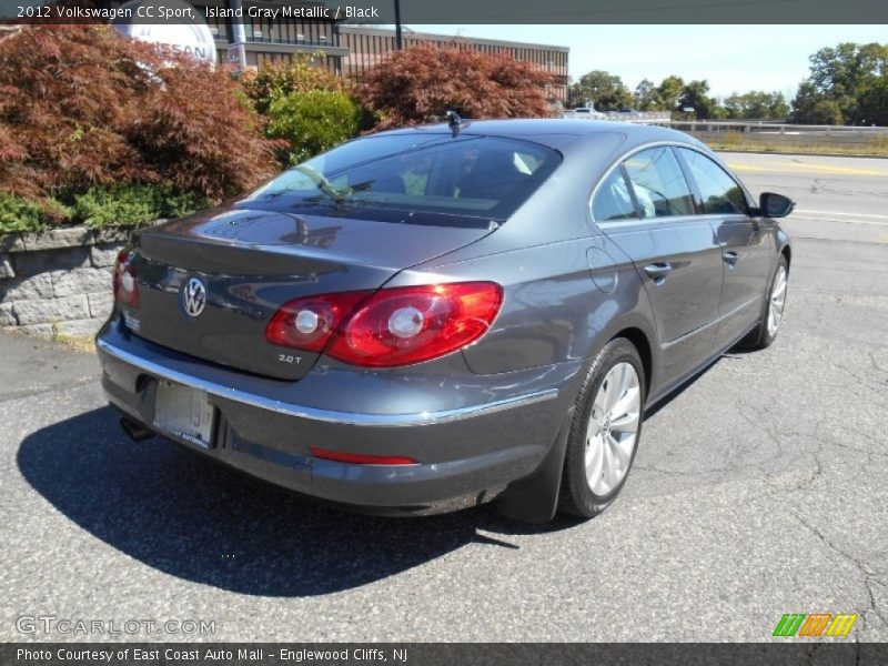 Island Gray Metallic / Black 2012 Volkswagen CC Sport