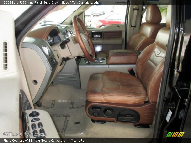 Black / Tan/Castaño Leather 2008 Ford F150 King Ranch SuperCrew
