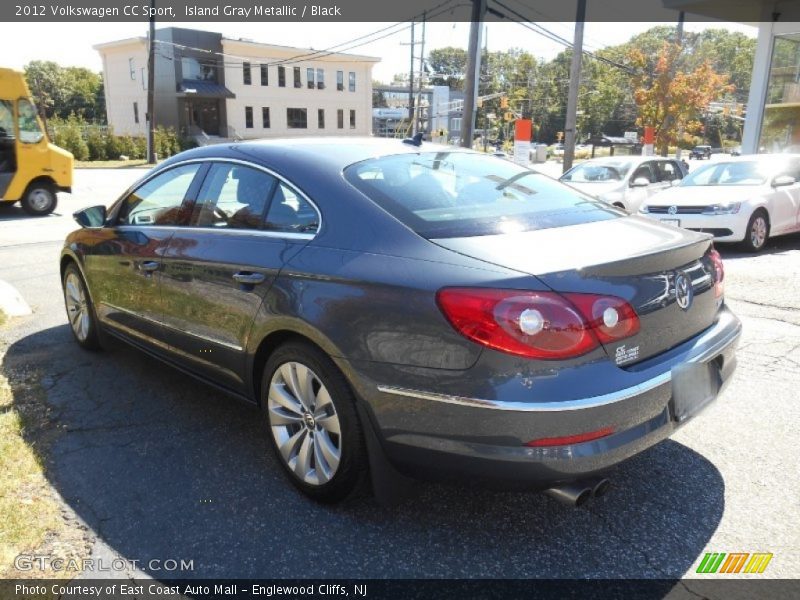 Island Gray Metallic / Black 2012 Volkswagen CC Sport