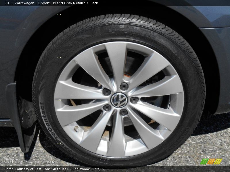 Island Gray Metallic / Black 2012 Volkswagen CC Sport