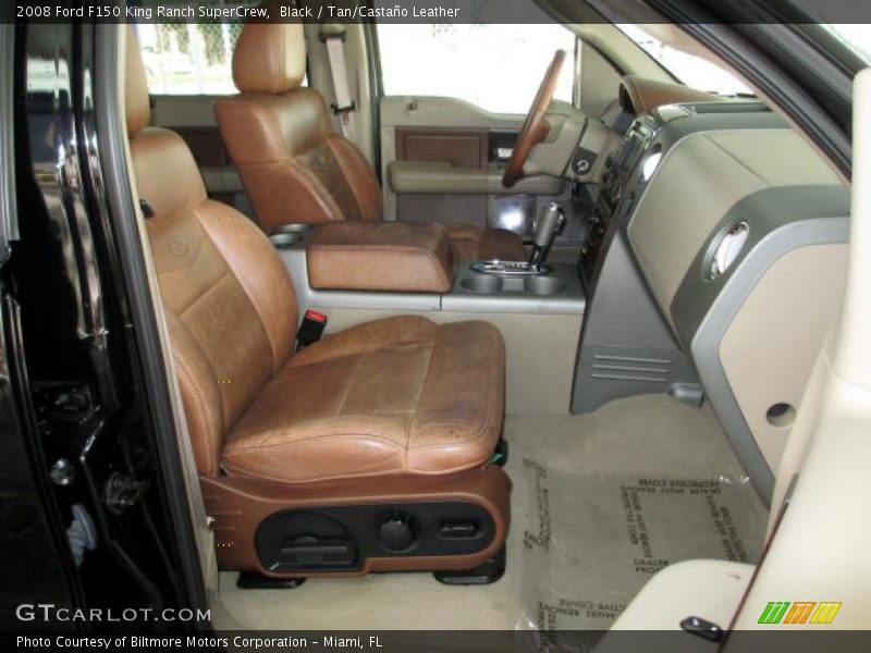 Black / Tan/Castaño Leather 2008 Ford F150 King Ranch SuperCrew