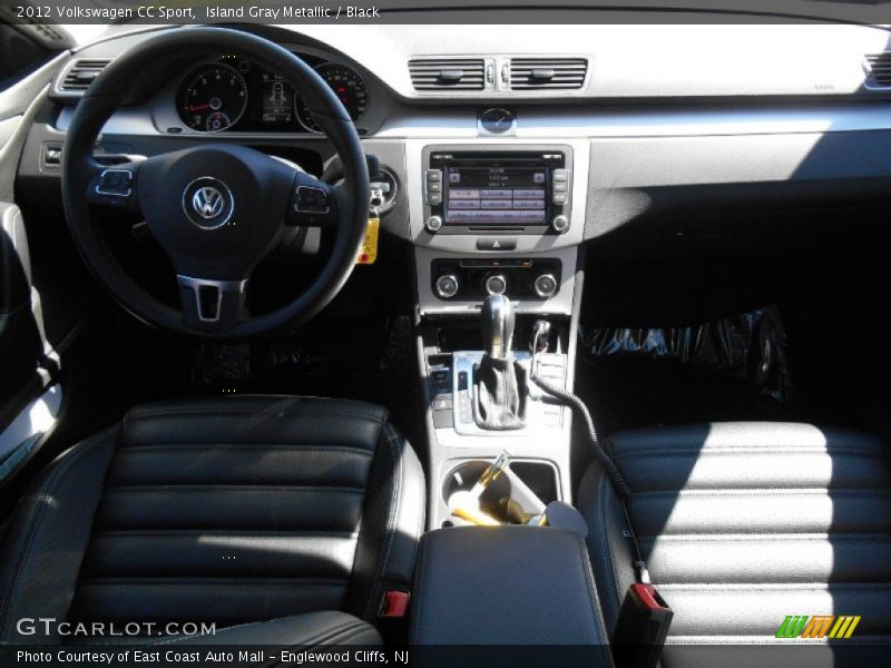 Island Gray Metallic / Black 2012 Volkswagen CC Sport
