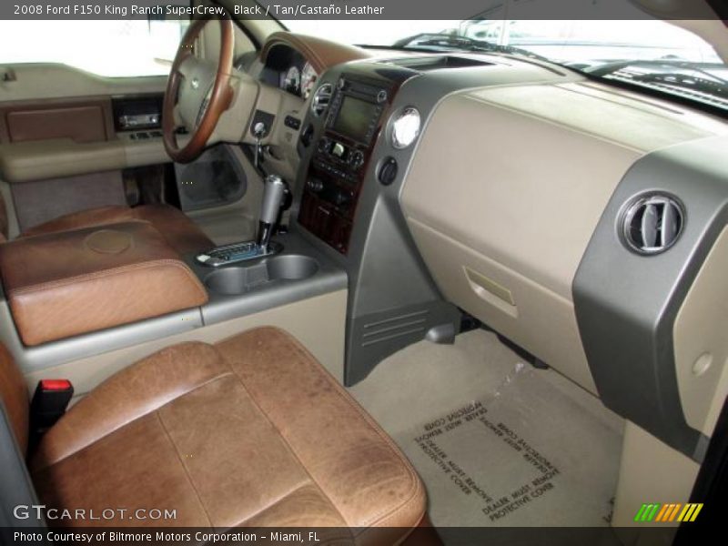 Black / Tan/Castaño Leather 2008 Ford F150 King Ranch SuperCrew
