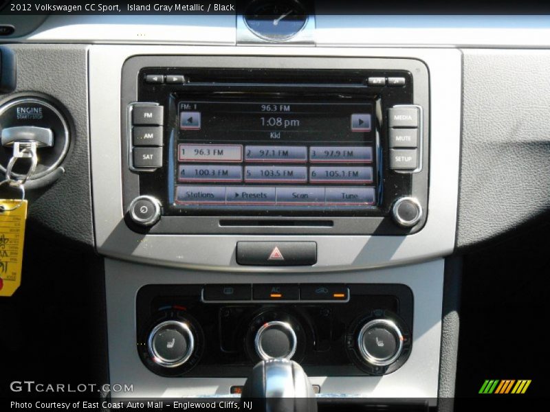 Island Gray Metallic / Black 2012 Volkswagen CC Sport