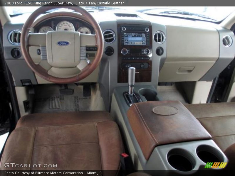 Black / Tan/Castaño Leather 2008 Ford F150 King Ranch SuperCrew
