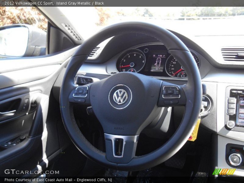 Island Gray Metallic / Black 2012 Volkswagen CC Sport