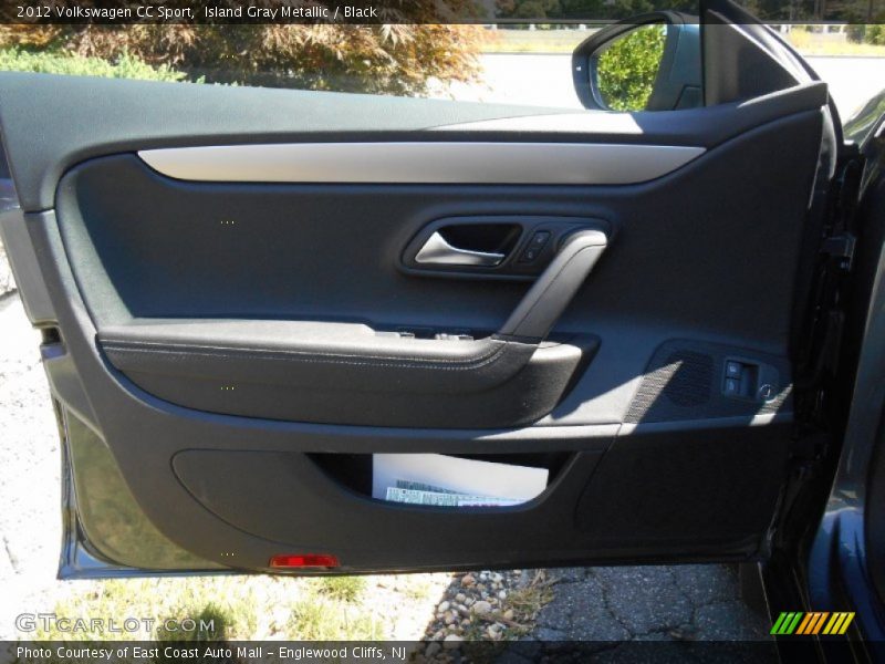 Island Gray Metallic / Black 2012 Volkswagen CC Sport