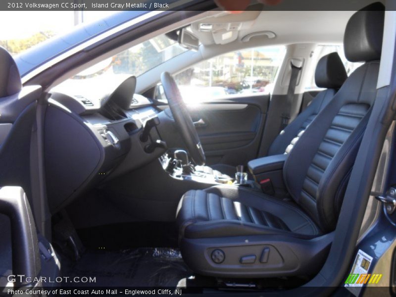 Island Gray Metallic / Black 2012 Volkswagen CC Sport