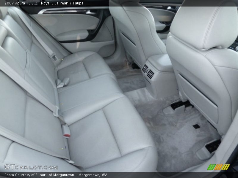 Rear Seat of 2007 TL 3.2
