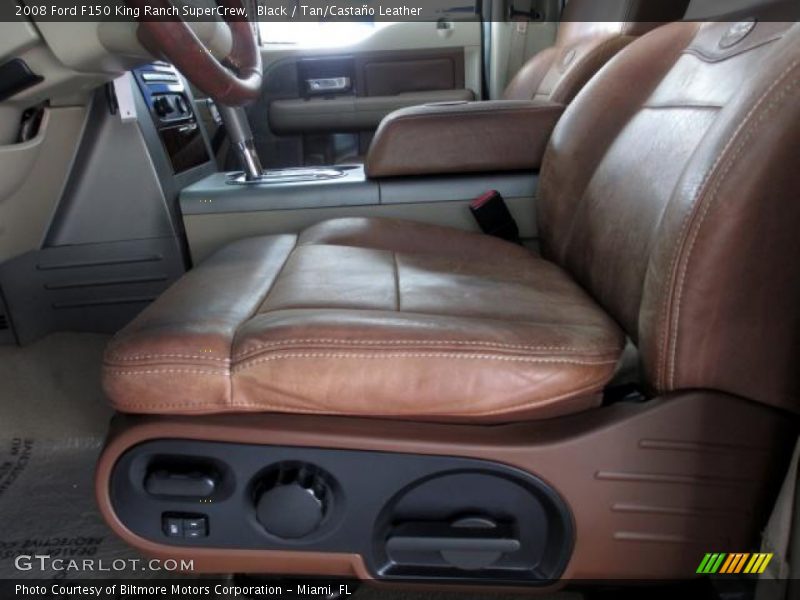 Black / Tan/Castaño Leather 2008 Ford F150 King Ranch SuperCrew