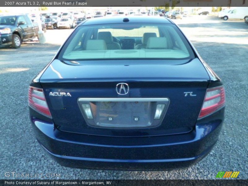 Royal Blue Pearl / Taupe 2007 Acura TL 3.2