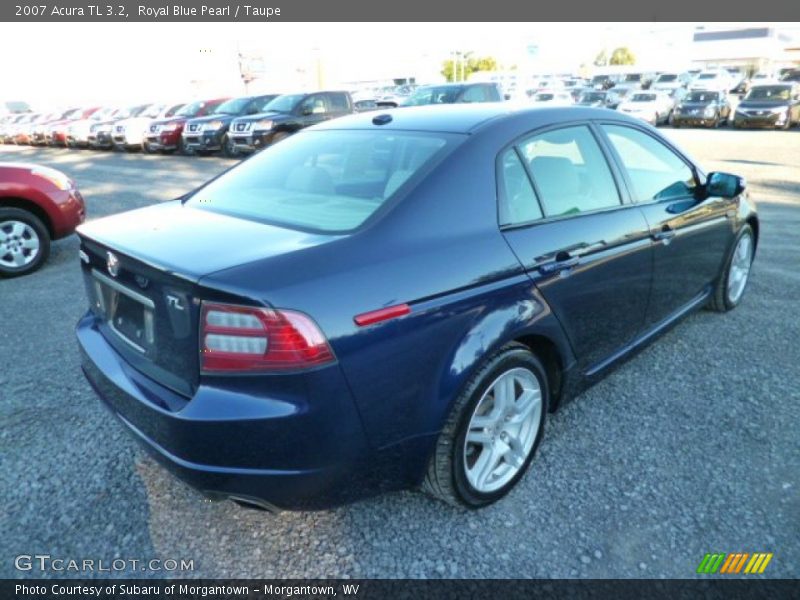 Royal Blue Pearl / Taupe 2007 Acura TL 3.2