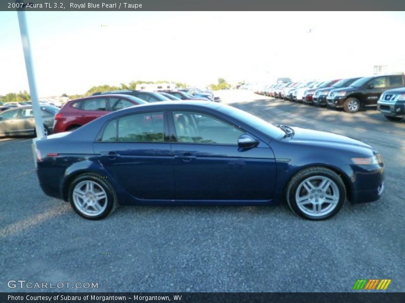 Royal Blue Pearl / Taupe 2007 Acura TL 3.2