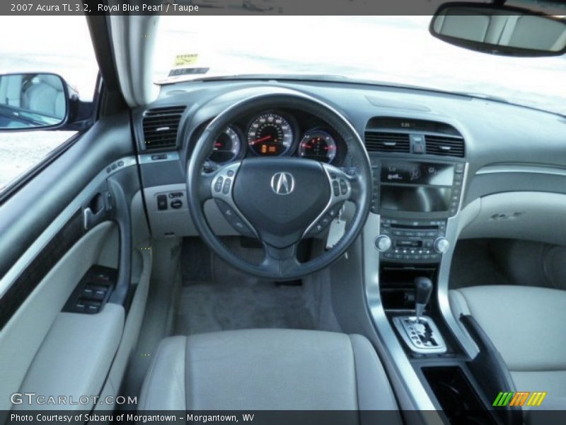 Royal Blue Pearl / Taupe 2007 Acura TL 3.2