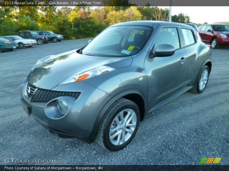 Gun Metallic / Black/Silver Trim 2013 Nissan Juke S AWD