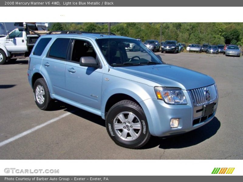 Light Ice Blue Metallic / Black 2008 Mercury Mariner V6 4WD