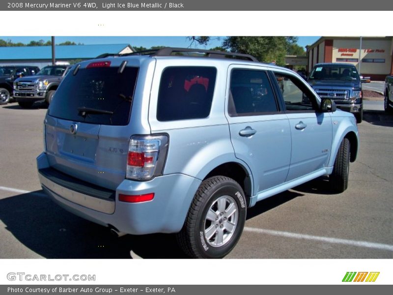 Light Ice Blue Metallic / Black 2008 Mercury Mariner V6 4WD