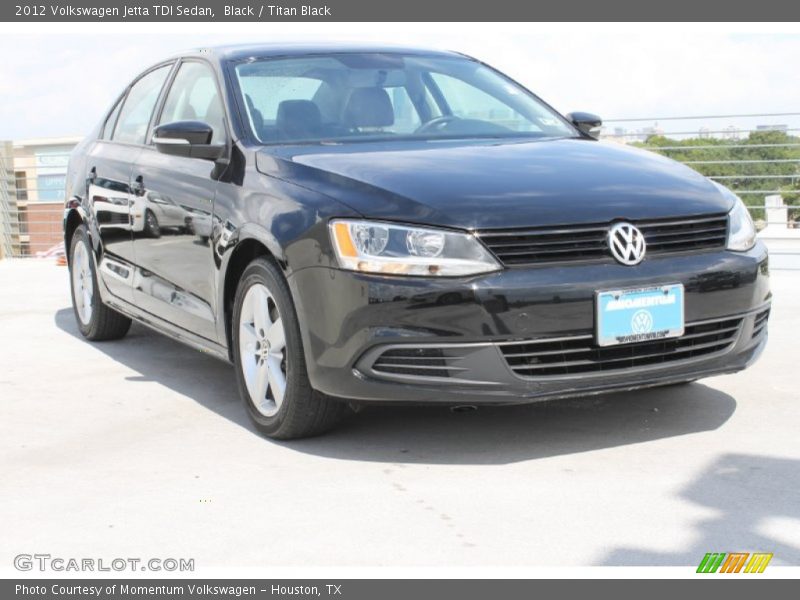 Black / Titan Black 2012 Volkswagen Jetta TDI Sedan