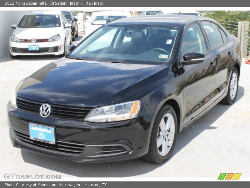 Black / Titan Black 2012 Volkswagen Jetta TDI Sedan