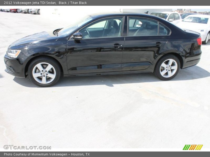 Black / Titan Black 2012 Volkswagen Jetta TDI Sedan