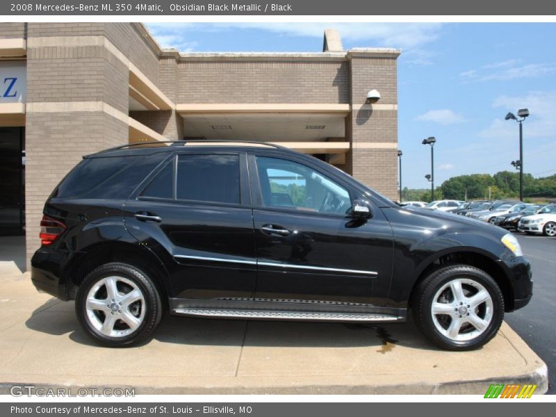 Obsidian Black Metallic / Black 2008 Mercedes-Benz ML 350 4Matic