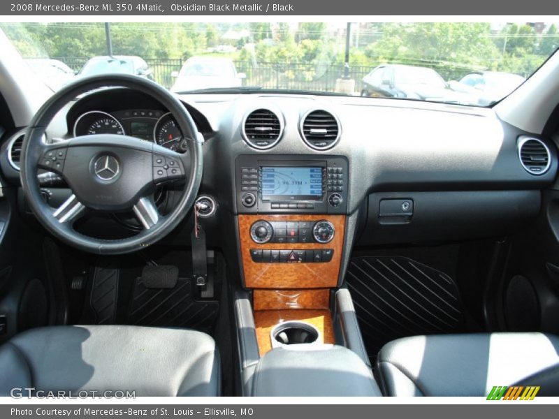 Obsidian Black Metallic / Black 2008 Mercedes-Benz ML 350 4Matic